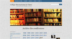 Desktop Screenshot of college-international.org
